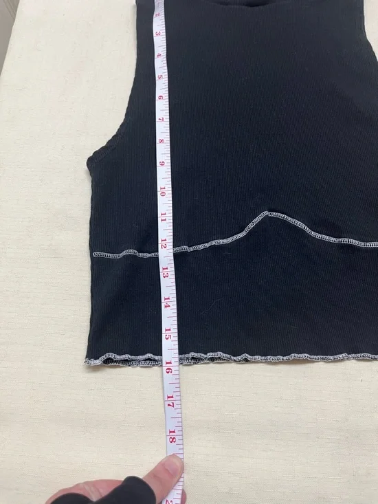 Reformation L black Bonnie tank top - Picture 4 of 12